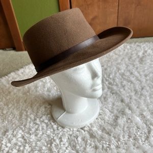 Eddy Bros Brown 100% Wool Felt Cowboy Hat - Large